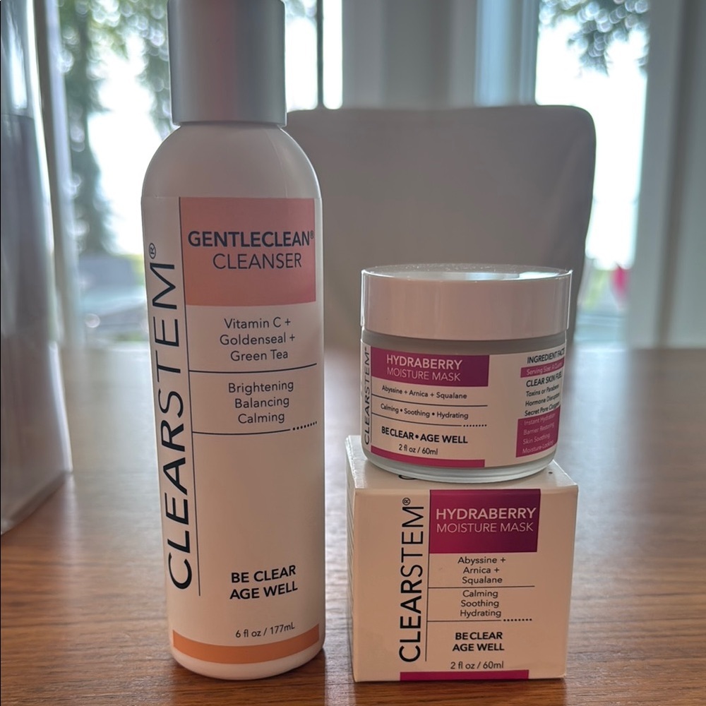 GentleClean Cleanser and Hydraberry Moisture Mask Set
